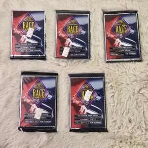 5 Pack Lot 1995 Press Pass Race Cards NASCAR Racing Sealed Trading Card Packs